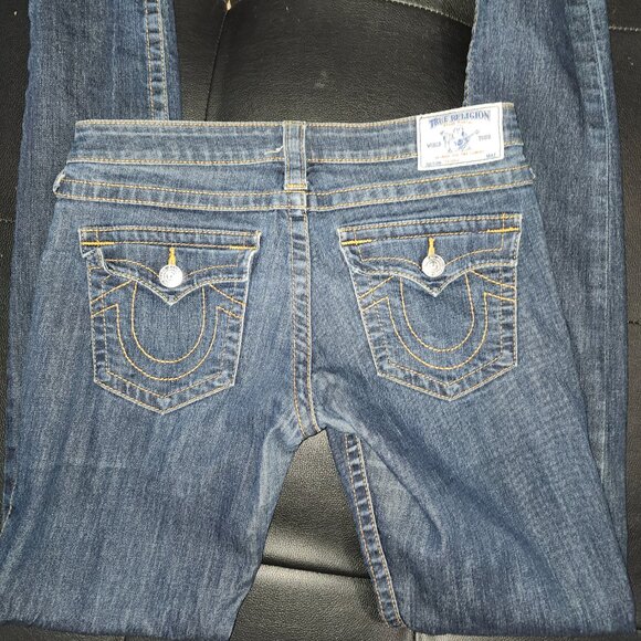 True Religion Ladies Blue Jeans - Picture 3 of 4